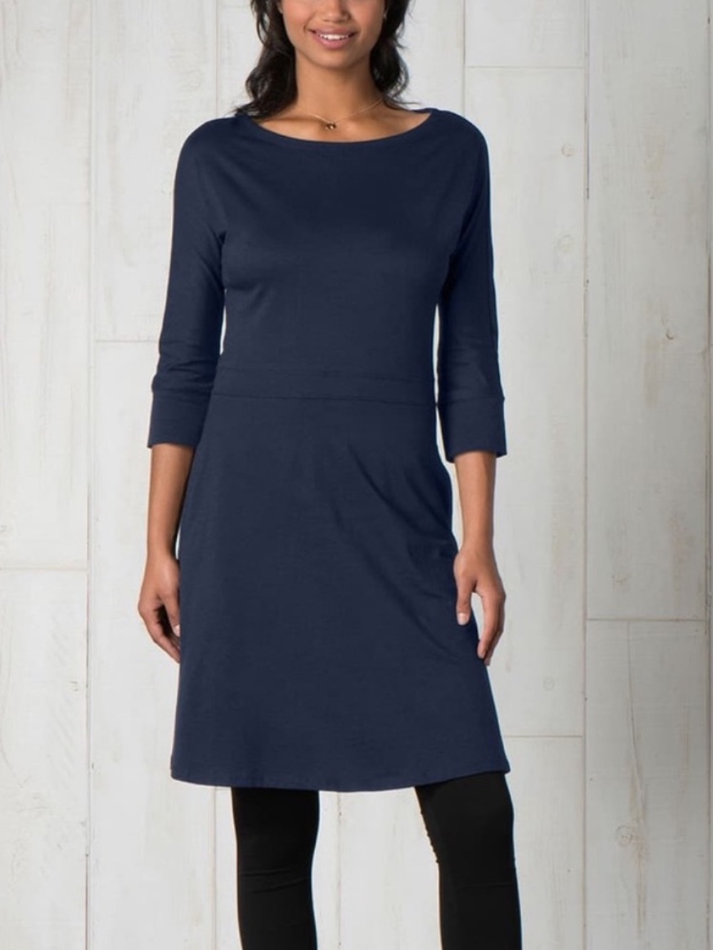 Toad & Co Mizdress in dark hunter green (model images for fit in other color)